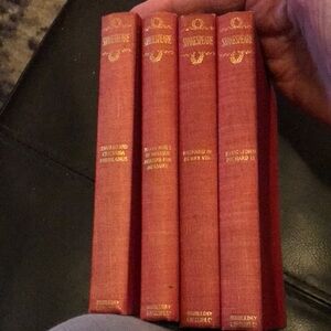 Classic Red Clothbound Shakespeare Book Set - Doubleday & McClure 1897